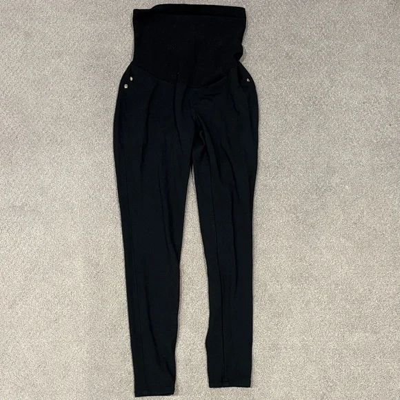 Pea in a Pod maternity leggings in black size XS for work back pockets - Picture 4 of 7
